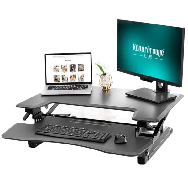 *Standing workbench Office notebook Foldable heightening frame Sitting and standing alternately Computer lifting table