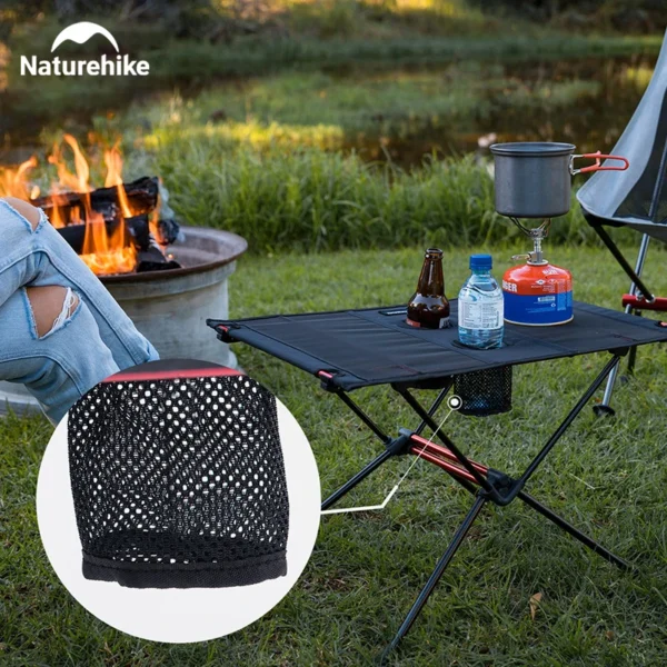 Naturehike Camping Folding Table Ultralight Portable Water Cup Table Nylon Waterproof Desk Coffee Table Picnic Fishing Table - Image 2