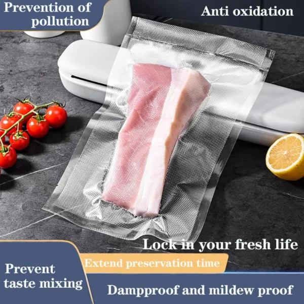 1 Rolls Vacuum Bags For Food, 500cm Per Roll,Reusable, BPA-free,Food Vacuum Sealer Bags For Vac Storage Meal Prep Sous Vide - Image 3