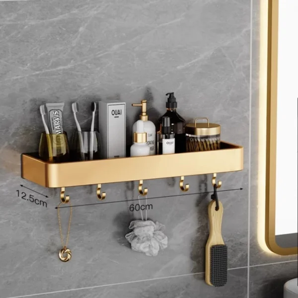 Bathroom Shelves Furniture Storage Hanging Furnishing Tools Luxury Full Bathrooms Accessories Karta Kualkita Luxury Set Home - Image 3