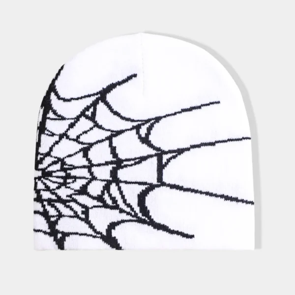 Unisex Spider Web Hip Hop Knit Beanie Men's Y2K Stretch Warm Hat Women's Fashion Cap Out door Sun Protection - Image 5