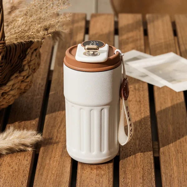 Stainless steel thermos mug display temperature coffee mug smart car water cup gift drinking tools - Image 3