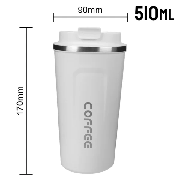 Thermo Cafe Coffee Mug Car Thermos Mug 380/510ML Leak_Proof Travel Thermo Cup for Tea Water Coffee Double Stainless Steel - Image 5