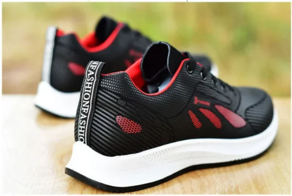 2024 summer new leather non-slip waterproof sports shoes walking shoes all casual fashionable shoes men's running shoes - Image 4