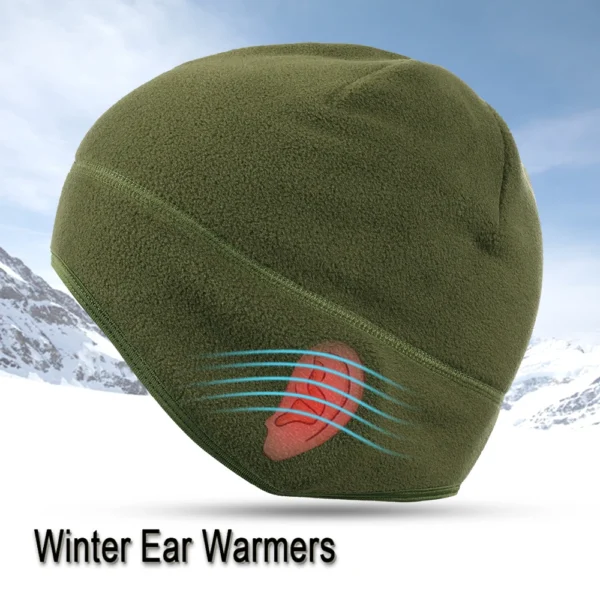 Winter Fleece Beanies Hat Skiing Windproof Ear Cover Warmer Caps Thermal Snowboard Casual Skullies Cap Hats Headwear Men Women - Image 4