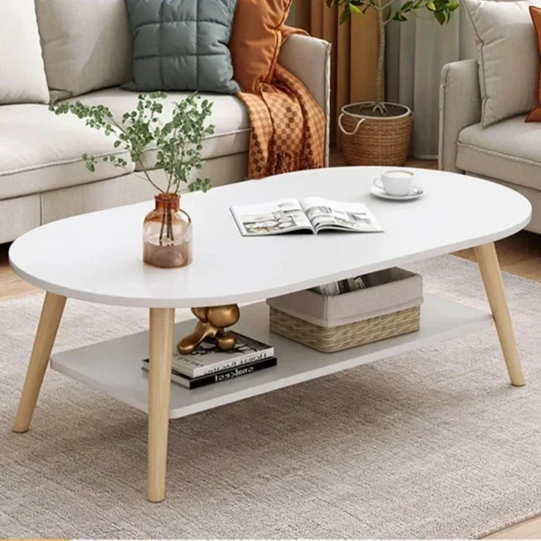 Accent Luxury Dining Table Side Replica Coffee Tables Center Entrance Hallway Nordic Wooden Muebles De Sala Home Furniture - Image 3