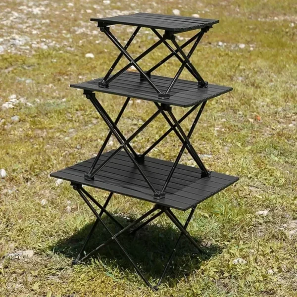 Outdoor Folding Desk Foldable Camping Table Travel Cooking Accessories Fishing Desks Portable Aluminum Alloy Garden Picnic Table - Image 2