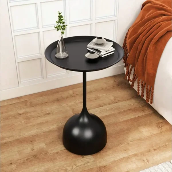 Sofa Small Side Table Nordic Coffee Table  SimpleIron Art Small Round  Bedside Table Mesa for Front Door  Livingroom - Image 3