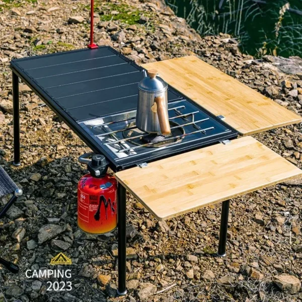 Tryhomy Camping IGT Table Extension Plate Portable Bamboo Board IGT Table Top For Picnic Dining Outdoor Kitchen Supplier - Image 3