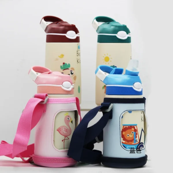 400ML Children Thermos Water Bottle Kids Thermos Mug Baby Duck Billed Straw 316 Stainless Steel Vacuum Flasks Tumbler Thermo Cup - Image 5