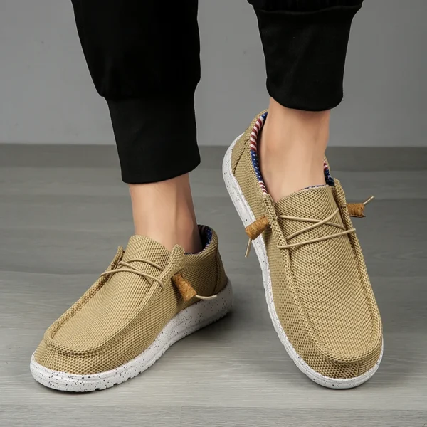 Men Casual Shoes Slip on Canvas Loafers Comfortable Walking Flats for Man  Non Slip Soft Moccasins Sneakers Summer loafers - Image 5