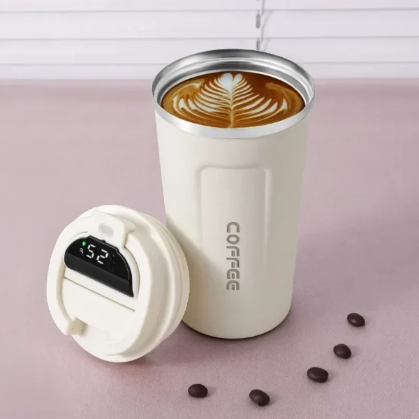 380/510ml Thermos Coffee Mug Stainless Steel Coffee Cup Temperature Display Vacuum Flask Thermal Tumbler Insulated Water Bottle - Image 6