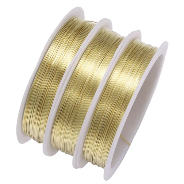 1 Roll 0.2/0.3/0.4/0.5/0.6/0.7/0.8/1mm Sturdy Copper Wire Beading Wire For Bracelet Necklace DIY Jewelry Making Accessories - Image 2