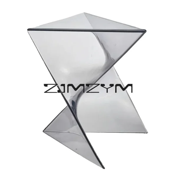 Acrylic Sofa Side Table Living Room Transparent Geometric Coffee Table Minimalist Bedside Table Corner Table Furniture - Image 5