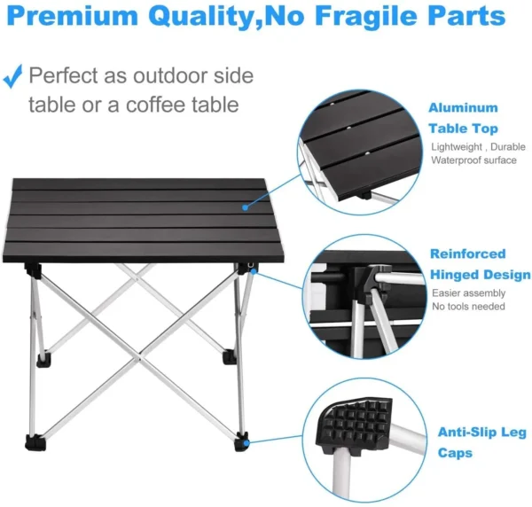 BLUESDEER Ultralight Folding Camping Table Foldable Outdoor Dinner Desk High Strength Aluminum Alloy For Garden Party Picnic BBQ - Image 3