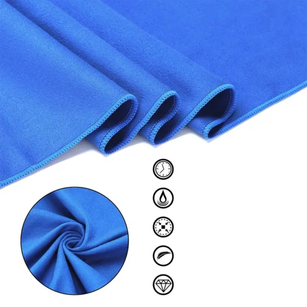 Thickened microfiber towel travel sports quick-drying large hair towel ultra-soft lightweight gym swimming towel - Image 3