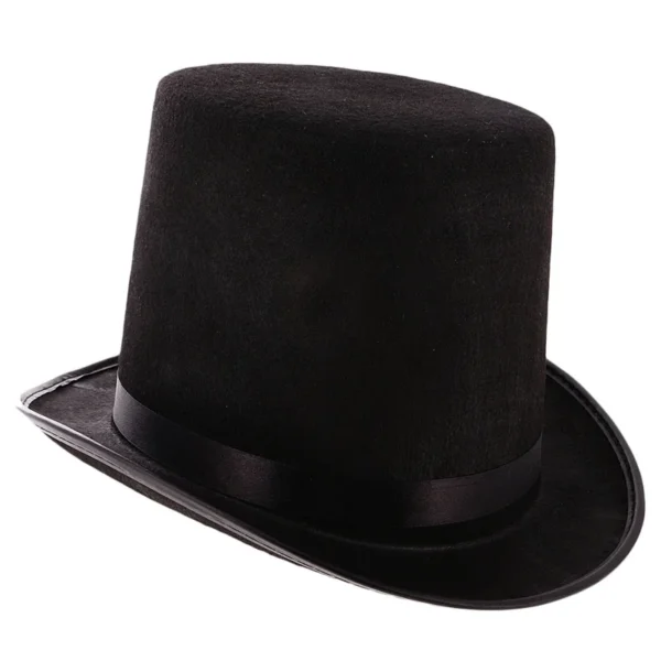 Felt Top Hat Magician Costume Cosplay Halloween Props Party Supplies Steampunk Circus Ringmaste Role for Play Men Women - Image 3