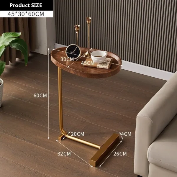 Side Table Simple Corner Table Living Room Home Hotel Homestay Side Table Bedside Cabinet Mobile Small Apartment Coffee Table - Image 6