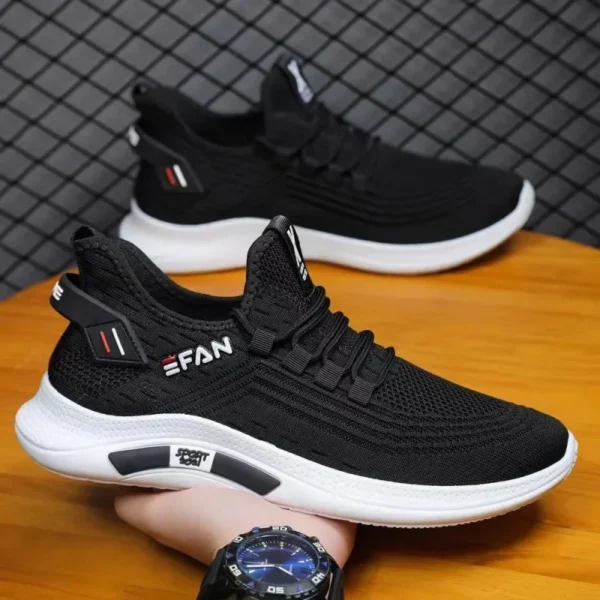 Spring White Casual Shoes Breathable Non-slip Walking Sneakers Men Shoes Outdoor 2024  Comfortable Fashion Lace Up Running Shoes - Image 6