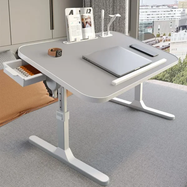 Adjustable Bed Table Tray Computer Desk Height and Angle Adjustable Portable Stand Large Table for Laptop - Image 3