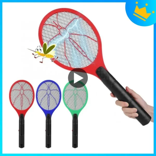 Electric Fly Insect Bug Zapper Bat Handheld Insect Fly Swatter Racket Portable Mosquitos Killer Pest Control For Bedroom Insects