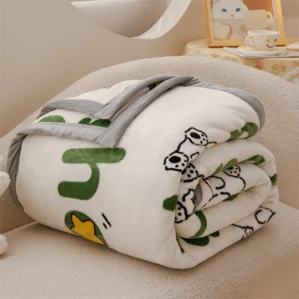 YanYangTian Winter Autumn Warm Plaid Blanket Plush Warmth Comfortable Bedspread on the bed Soda Bed Cover for kids 150 230 - Image 2