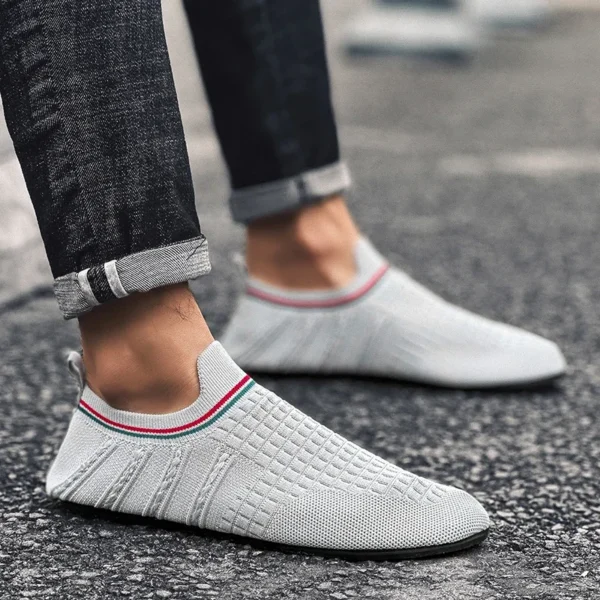 YRZL Loafers Men Soft Driving Moccasins High Quality Flats Male Walking Shoes Breathable Mesh Casual Loafers Summer Mens Shoes - Image 5