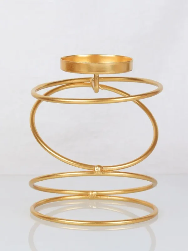 Ins Luxury Style Metal Candle Holders Simple Golden Wedding Decoration Bar Party Living Room Decor Home Decor Candlestick - Image 3