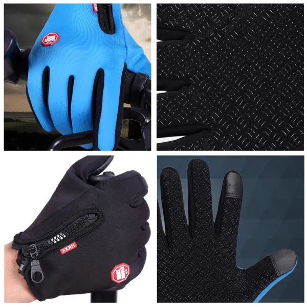 Winter Gloves For Men Women Touchscreen Warm Outdoor Cycling Driving Motorcycle Cold Gloves Windproof Non Slip Gloves - Image 3