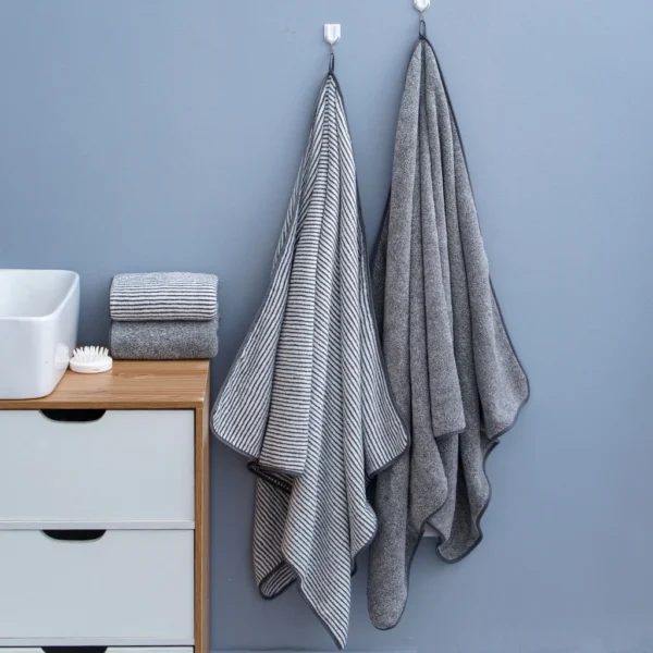 Thickened Bath Towels for The Body Microfiber Towel for Gym Sports Shower Robe for Spa Beath Home - Image 4