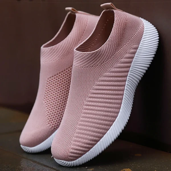 Women Shoes Breathable Flats Elastic Flat Shoes For Women Sneakers Zapatos Mujer Spring Summer Footwear Lightweight Sports Shoes - Image 4