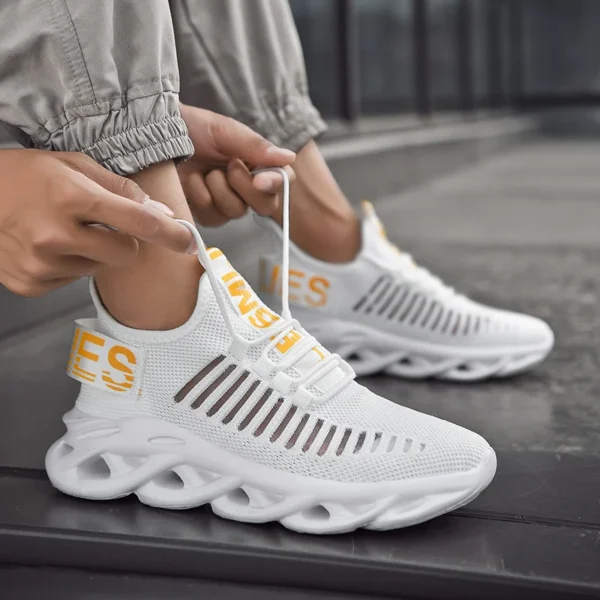 Men Shoes Comfortable Sneakers Breathable Running Shoes For Women Mesh Tennis Sports Shoes Outdoor Air Waling Casual - Image 4