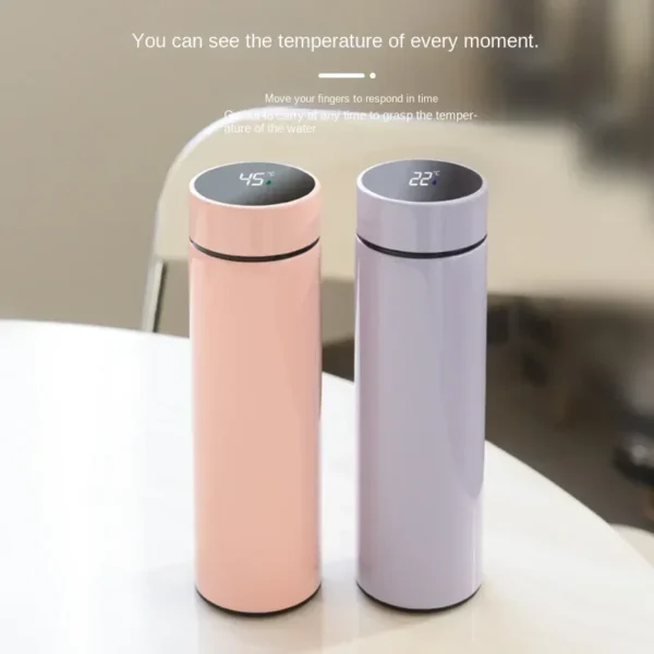 500ML Stainless Steel SMEG Water Bottles Insulated Water Bottles Thermos Bottle Drinking Bottle Coffee Cup Travel Mug - Image 2