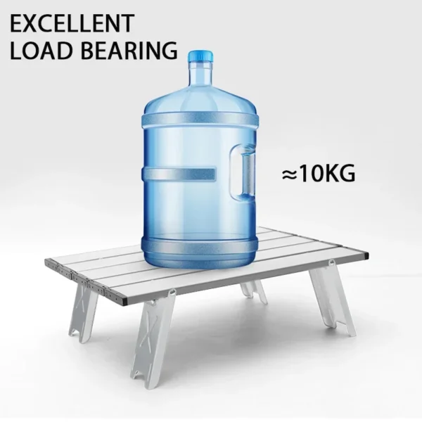 Camping Mini Foldable Table Ultralight Aluminum Alloy Outdoor Table for Travel Picnic Barbecue Folding Computer Bed Desk - Image 4