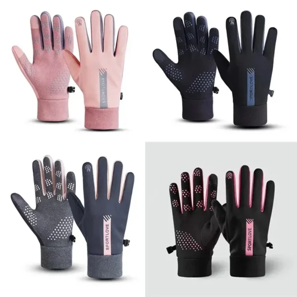 Winter Gloves Women Cycling Bike Thermal Fleece Cold Resistance Wind Waterproof Bicycle Warm Outdoor Running Skiing Mittens - Image 3