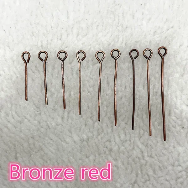 New 16 18 20 22 24 26 28 30 32mm Eye Head Pins Classic 6 Colors Plated Eye Pins for Jewelry Findings Making DIY Accessories - Image 5