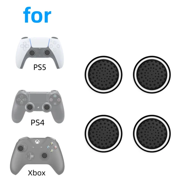 4pcs Analog Joystick Luminous Thumb Stick Grip Caps Case for PS5 PS4 Xbox 360 One Series X Switch Pro Controller Cover Accessory - Image 6