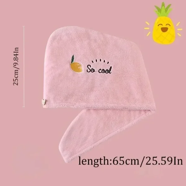 Quick Drying Hair Hat Super Absorbent Soft Bathroom Women Head Towels Girls Cute Hair Towel Hair Dry Wrap Bonnets - Image 4