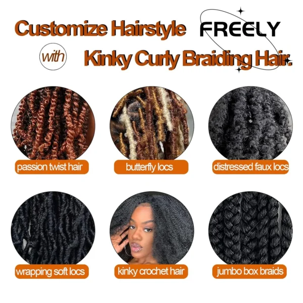 Pre Separated Springy Afro Twist Hair Ombre Blonde Brown 18 Inch Afro Kinky Marley Twist Braiding Hair Synthetic Crochet Hair - Image 6