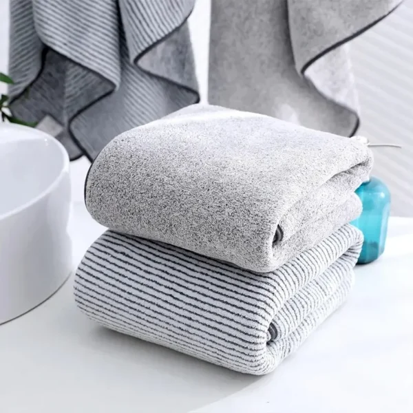 2024 Thickened Bath Towels for The Body Microfiber Towel for Gym Sports Shower Robe for Spa Beath Home - Image 6