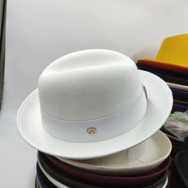 NEW Pork pie hat brim men women Fedora classic gentleman bowler hat cosplay derby bowler English hat panama jazz hat wholesale - Image 5