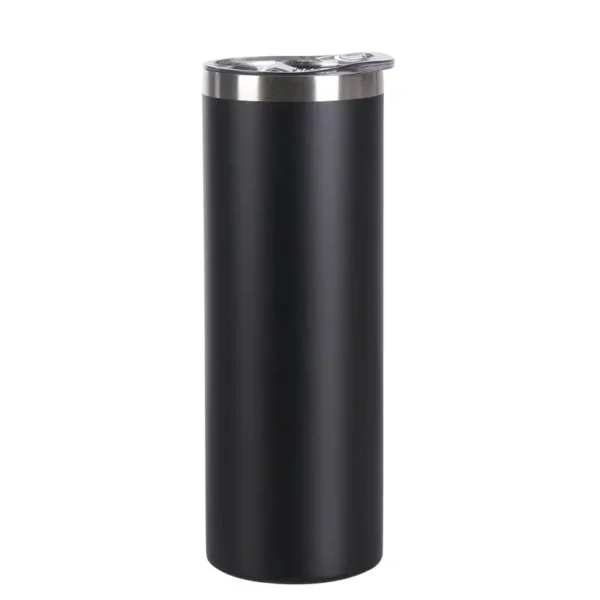 600ML Stainless Steel Vacuum Insulated Tumbler with Lid , Reusable BPA Free Travel Mug 20OZ - Image 2