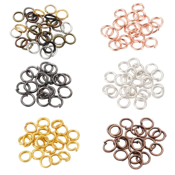 200pcs/lot 4-8 mm Jump Rings Split Rings Connectors For Diy Jewelry Finding Making Accessories Wholesale Supplies