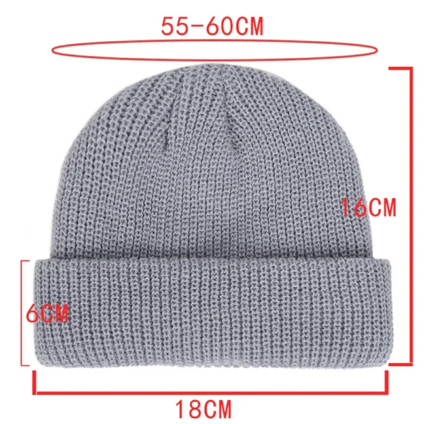 Winter Warm Beanies Casual Short Thread Hip Hop Hat Adult Men  Female Wool Knitted Skull Cap Elastic  Unisex - Image 6