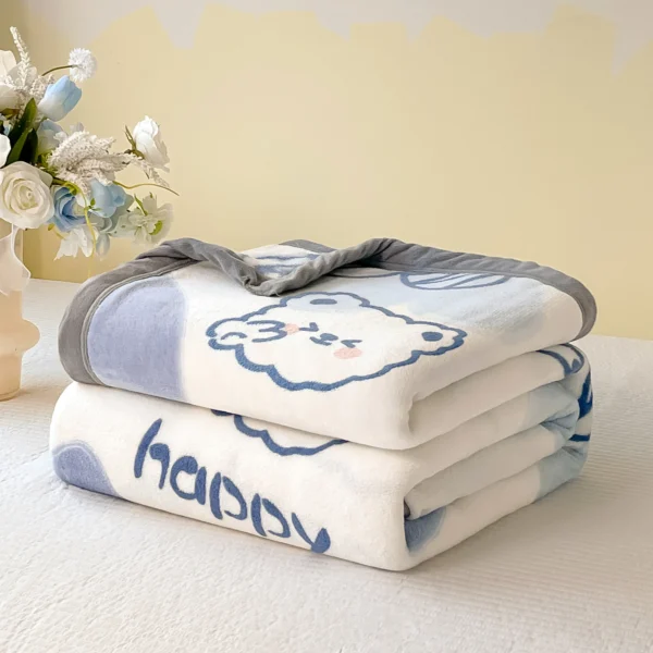 YanYangTian Winter Autumn Warm Plaid Blanket Plush Warmth Comfortable Bedspread on the bed Soda Bed Cover for kids 150 230