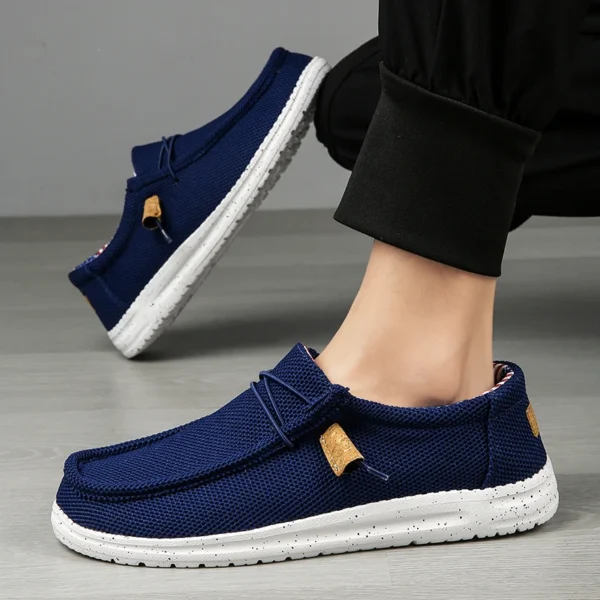 Men Casual Shoes Slip on Canvas Loafers Comfortable Walking Flats for Man  Non Slip Soft Moccasins Sneakers Summer loafers - Image 6