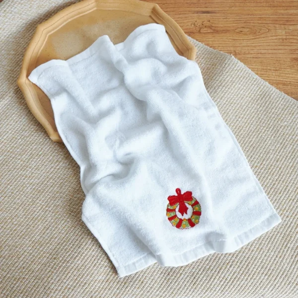 Soft Cotton Towels 3pcs Set Merry Christmas Santa Claus Hand Towels 32x45cm Absorbent Hand Bath Towels for Home Hotel Bathroom - Image 4