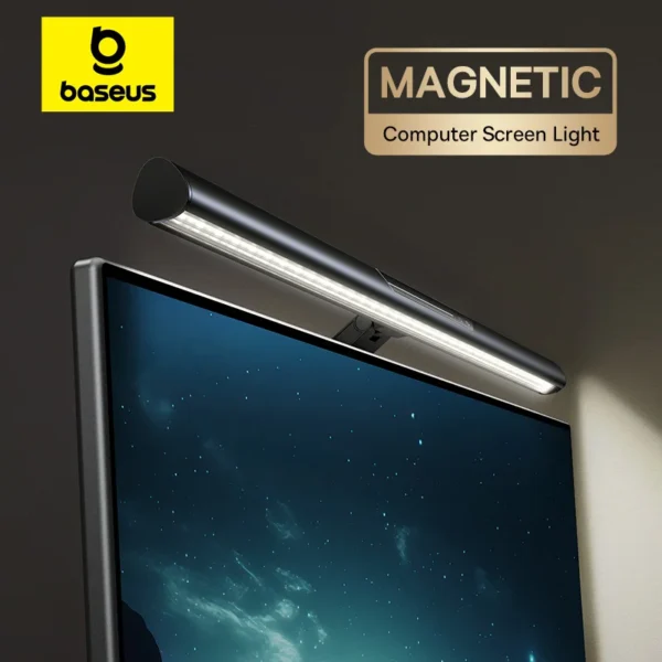 ??New Sale??Baseus Magnetic Computer Screen Light Desk Lamp Laptop Hanging USB Light Table Lamp LED Monitor Light Reading Light