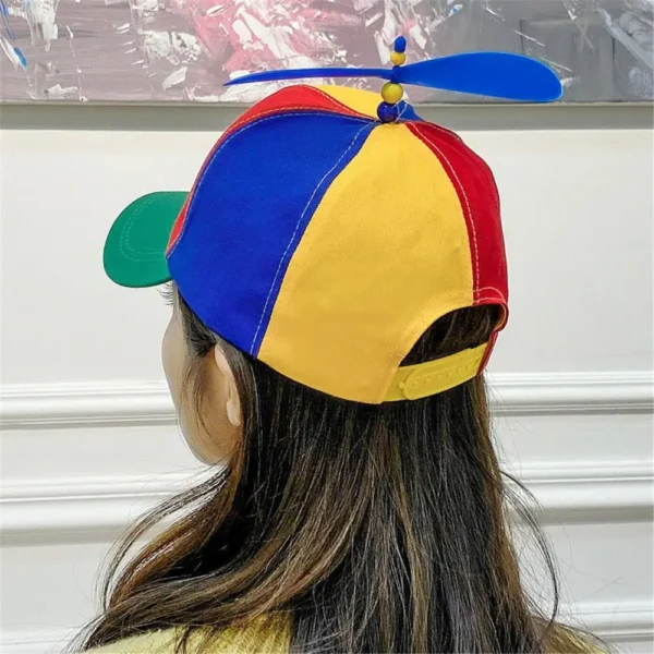 Funny Snapback Hat Helicopter Propeller Adventure Dad Hat Rainbow Bamboo Dragonfly Baseball Cap For Adult Kids Boys Girls - Image 4