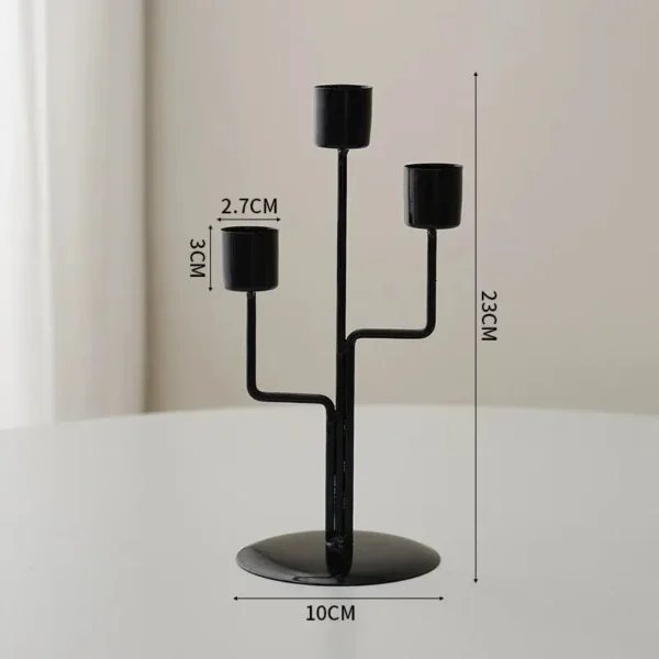 1pcs Candlestick Crafts Simple Nordic Desk Candle Ornament Candle Holder for Dining Room Thanksgiving Wedding Festivals Gift - Image 6